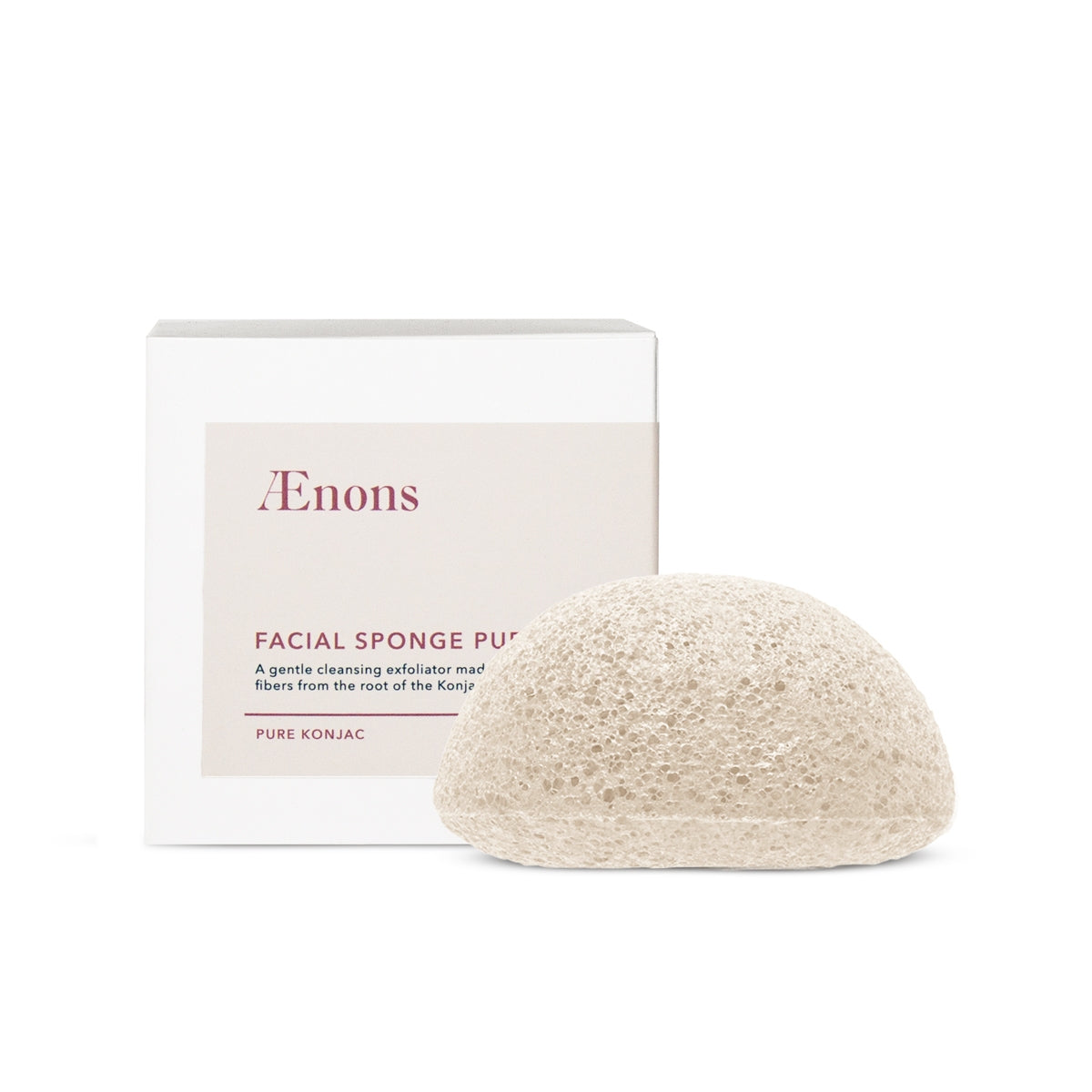 Facial Sponge Puff in Natural Konjac