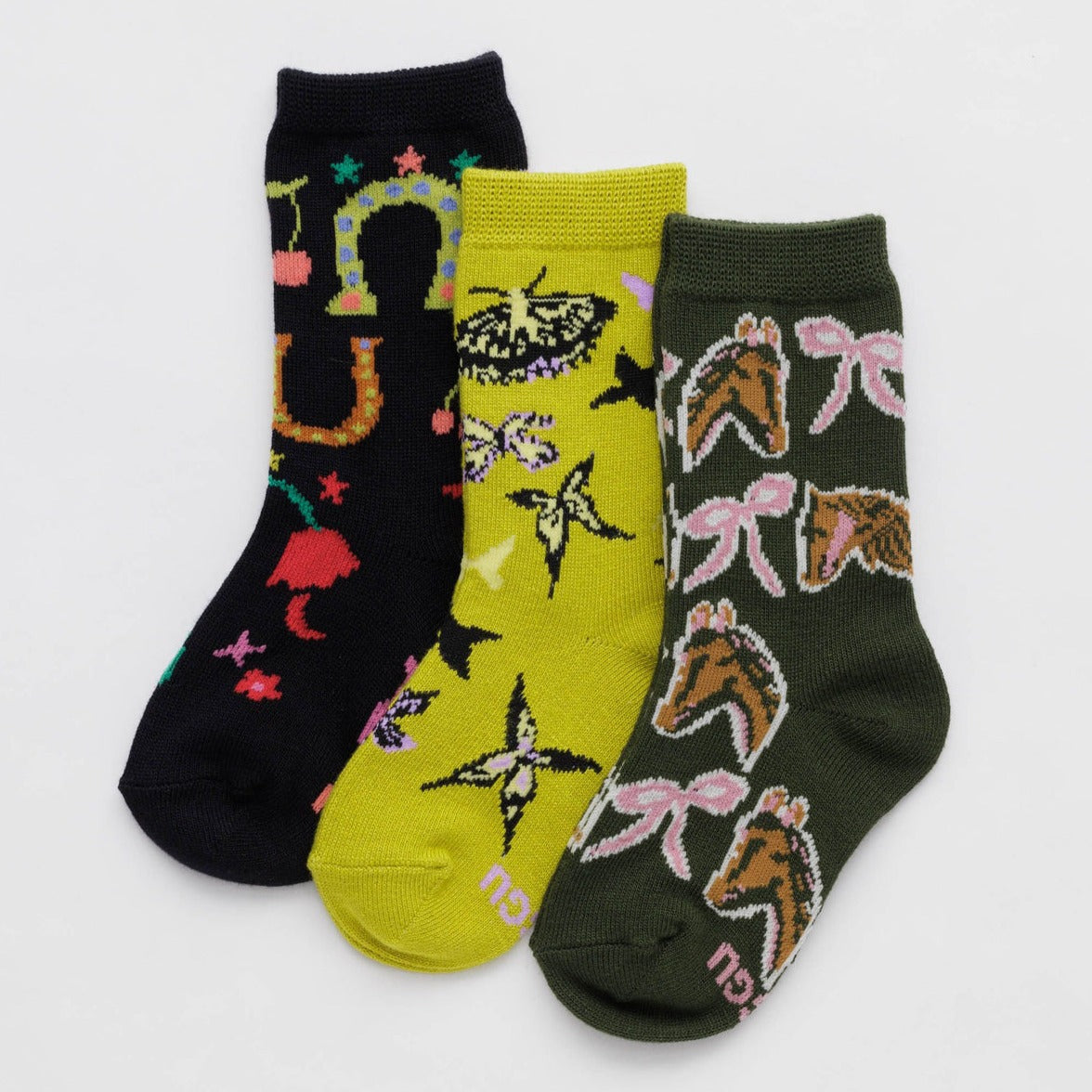 Baggu Kids Crew Sock Three Pack