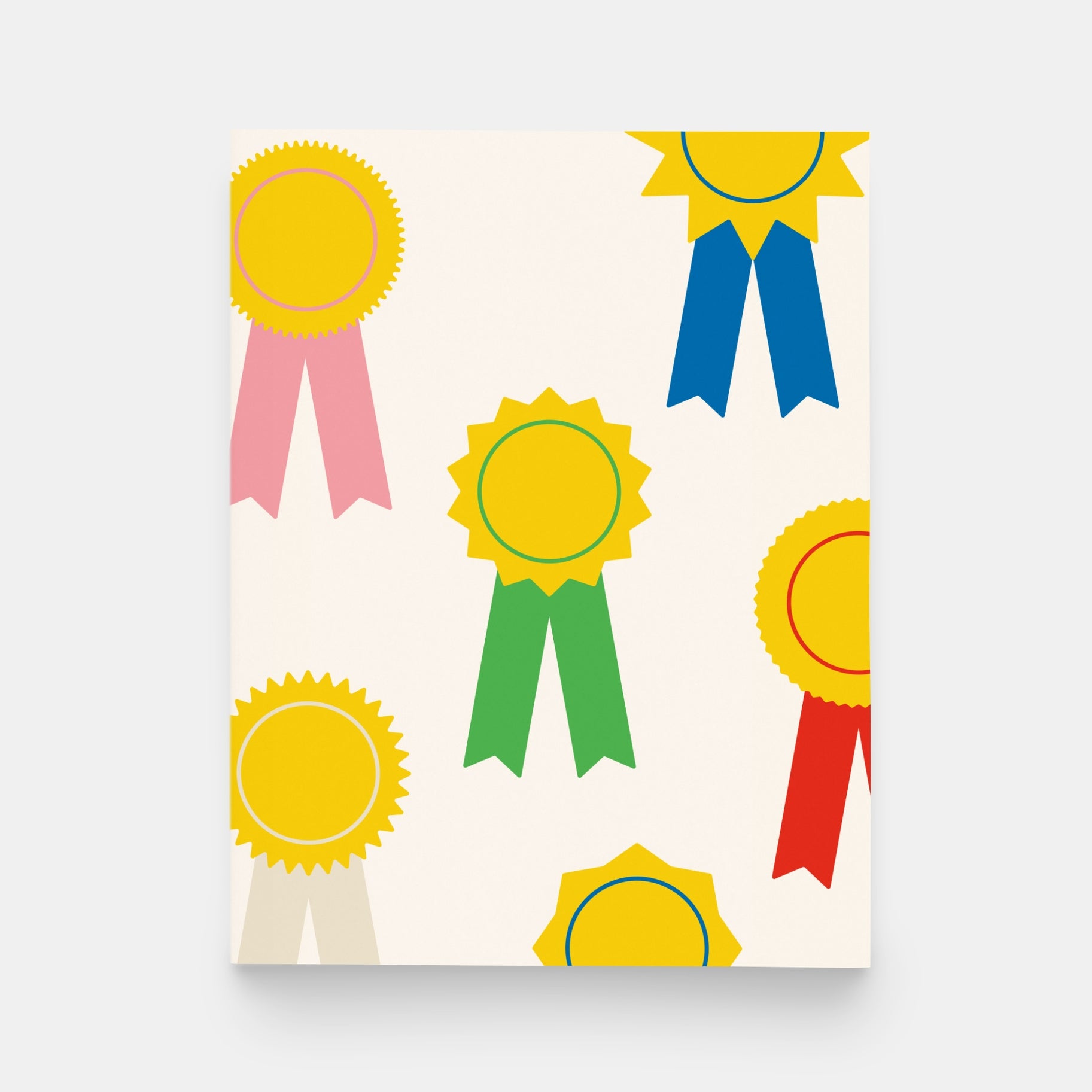 Award Ribbon Pattern Greeting Card