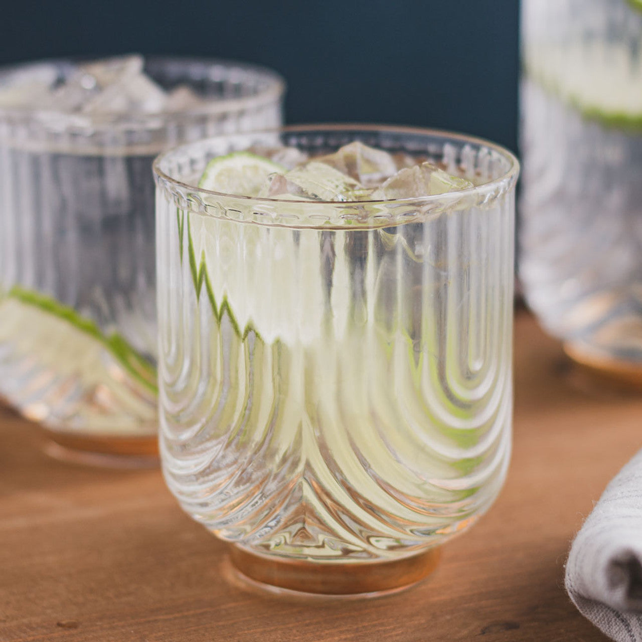 Gatsby Art Deco Glass Tumbler