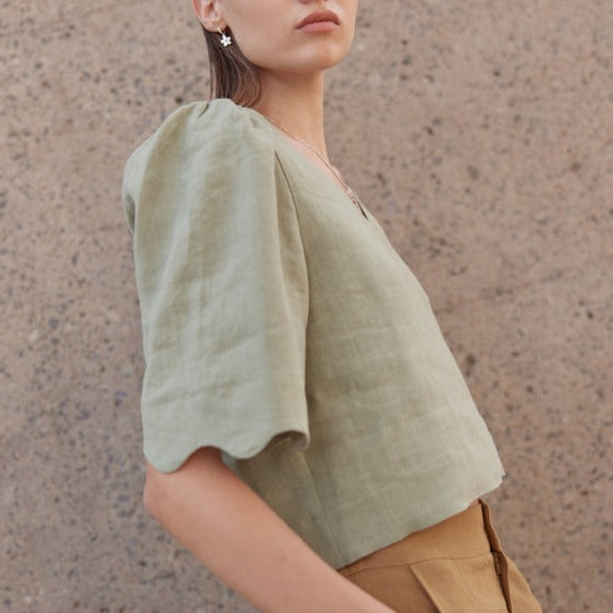 Eve Gravel Héra Top in Sage