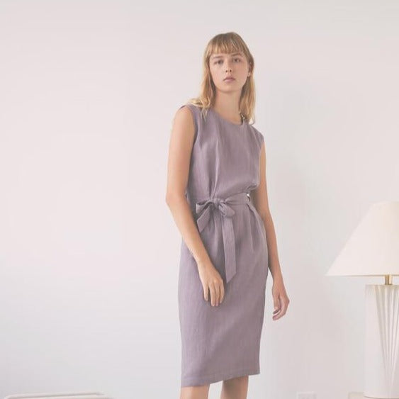 Eve Gravel Paloma Dress in Mauve