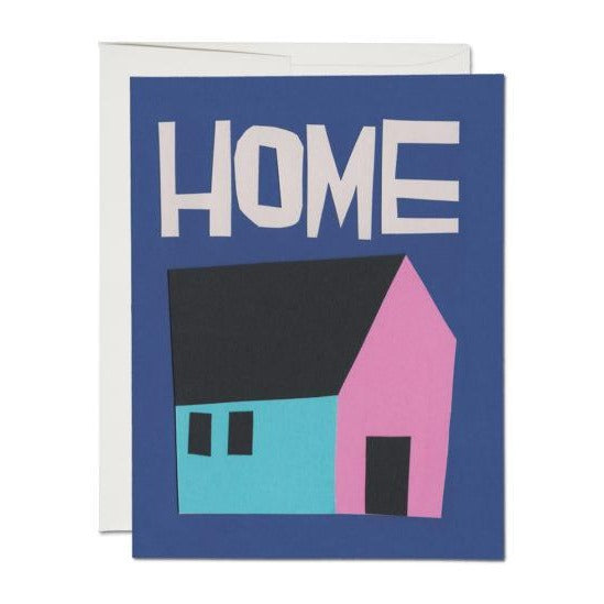 Blue Home Housewarming Card