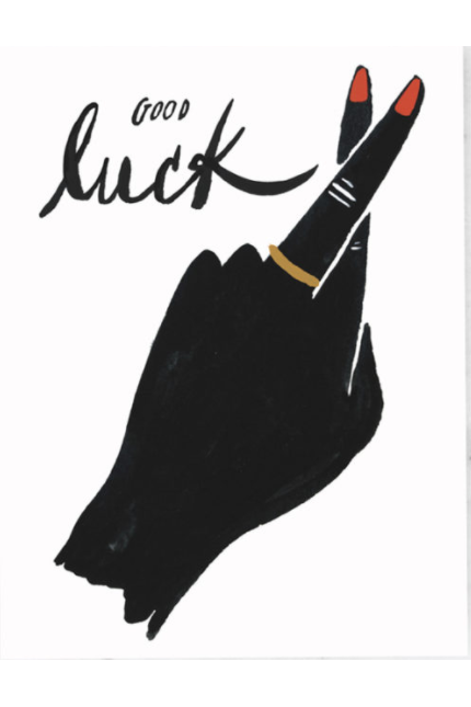 Fingers Crossed Good Luck Card