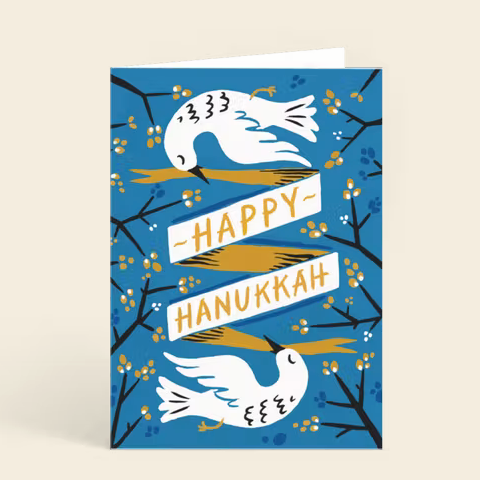 Hanukkah Doves Card