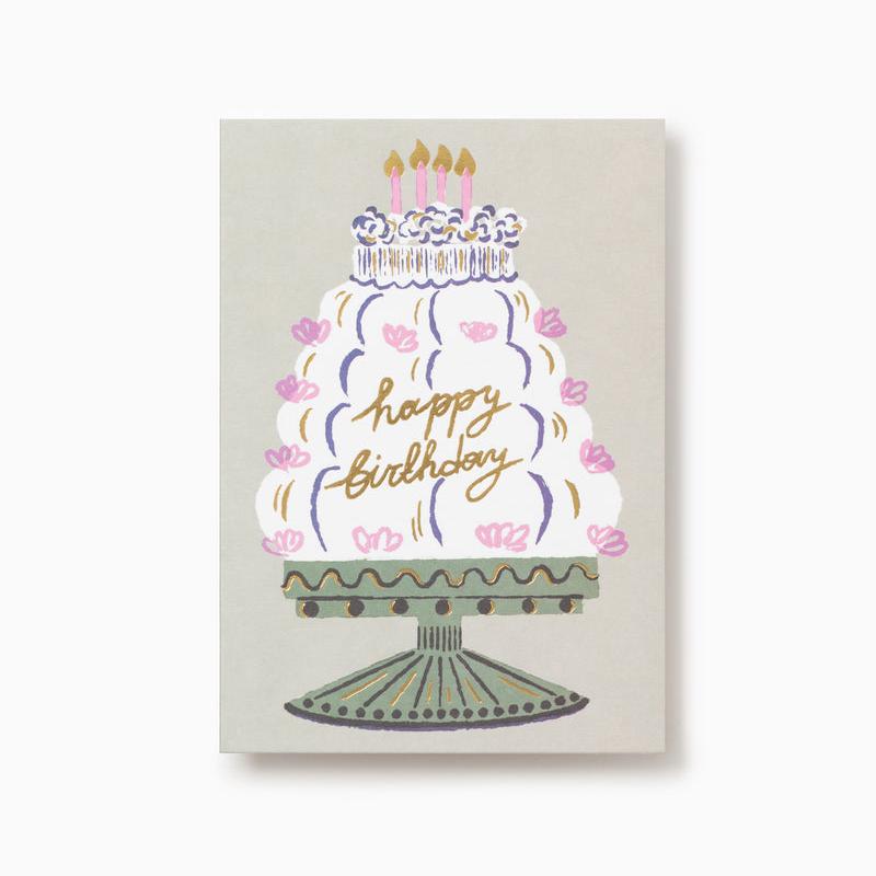 Happy Birthday Cake Greeting Card