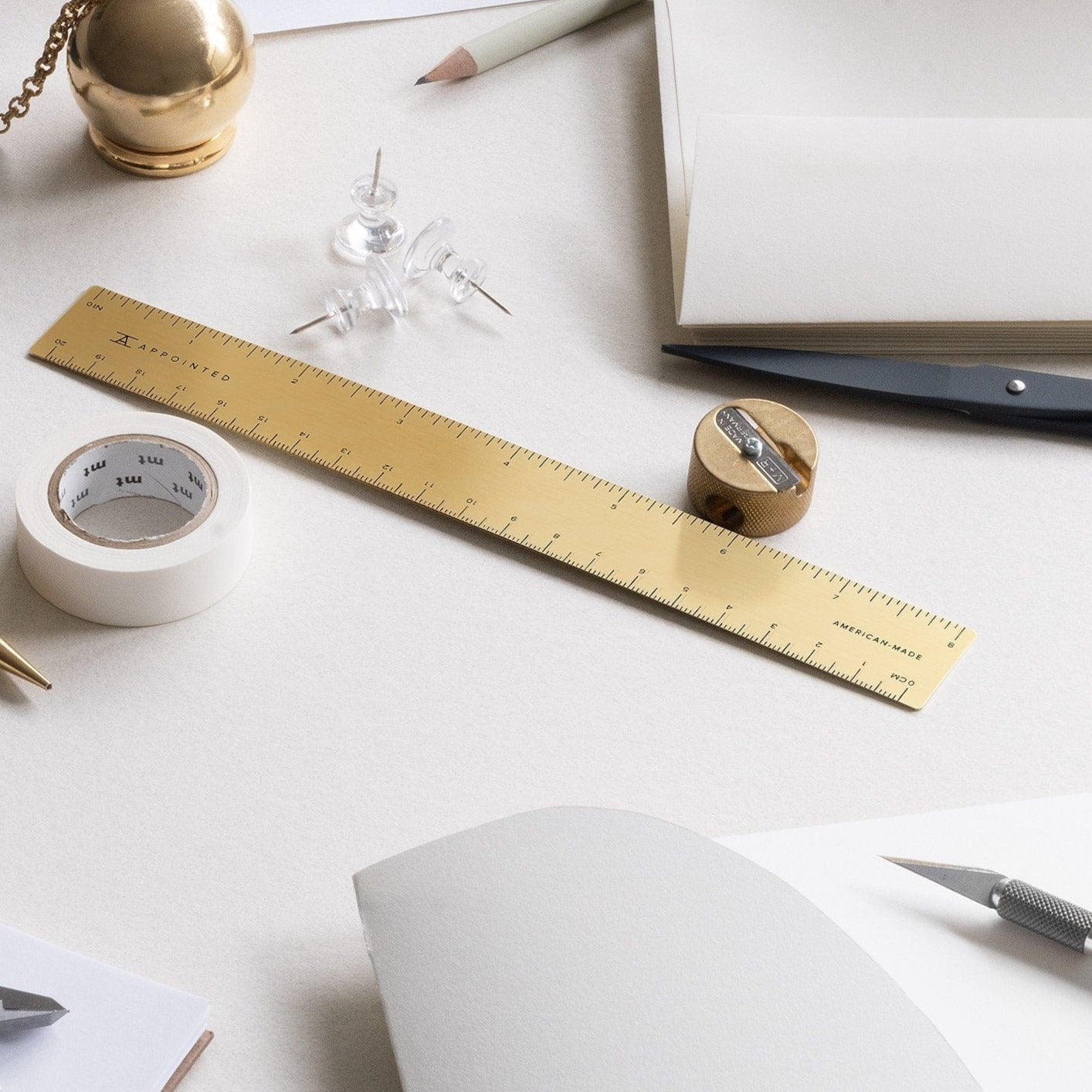 Brass Pocket Ruler