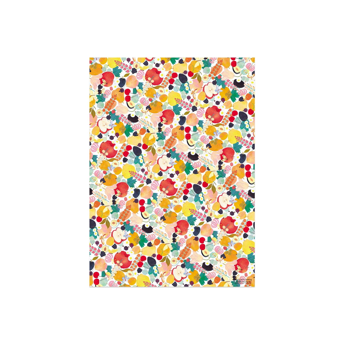 Fruits and Florals Gift Wrap