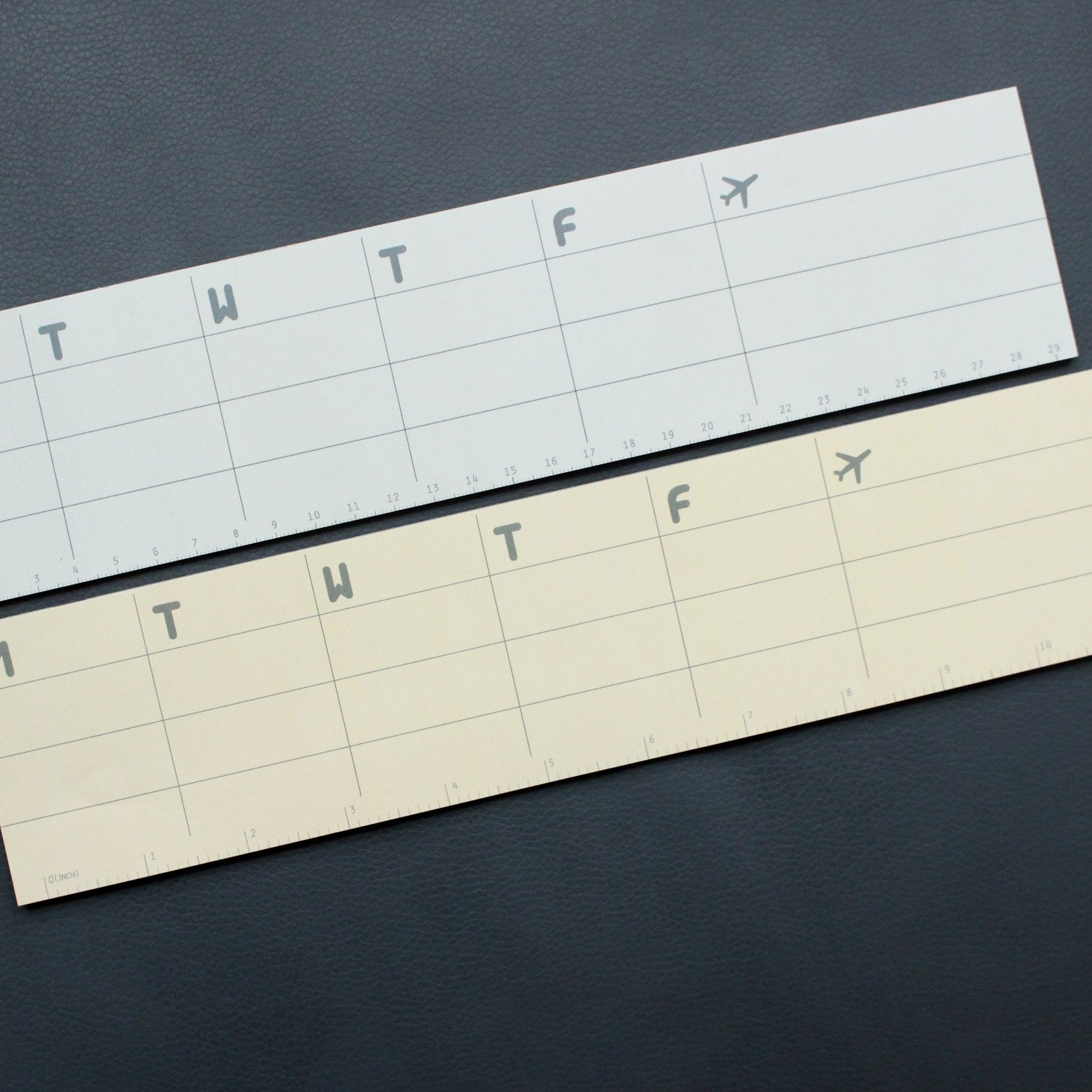 Gluememo Ruler Inch Weekly Pad