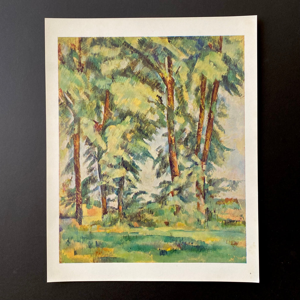 Hechting kans tweedehands Vintage 1950's Cézanne "Big Trees at Le Jas De Bouffan" Swiss Art Print |  Collectible Vintage Art | Art History | Classical Art | Golden Rule Gallery  | Excelsior, MN – GOLDEN RULE GALLERY
