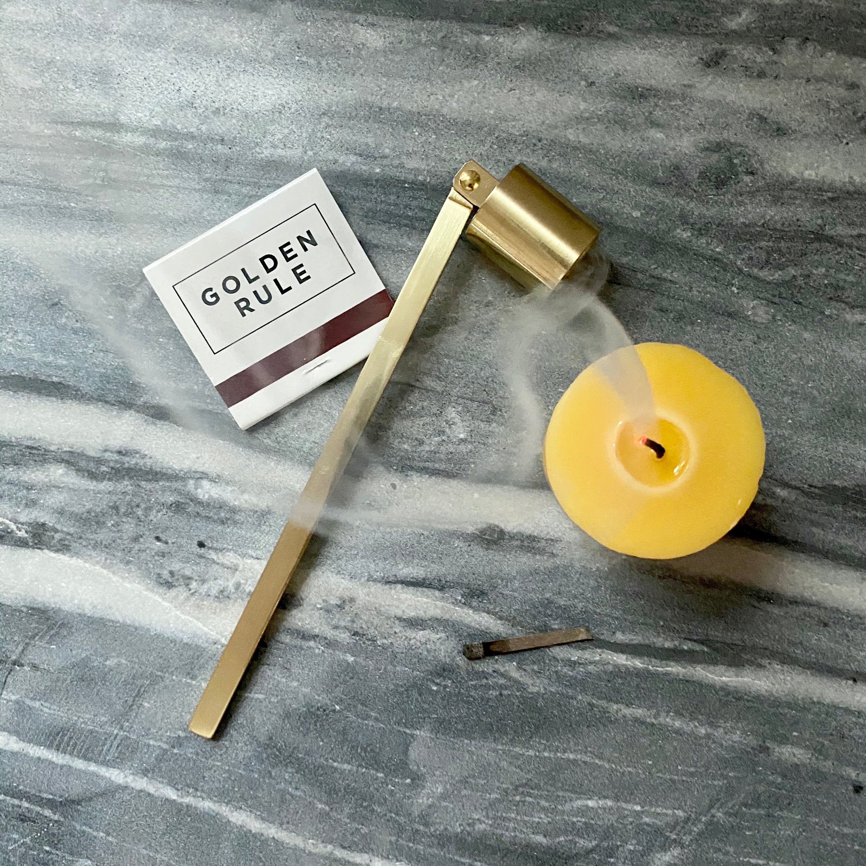 Brushed Gold Candle Snuffer