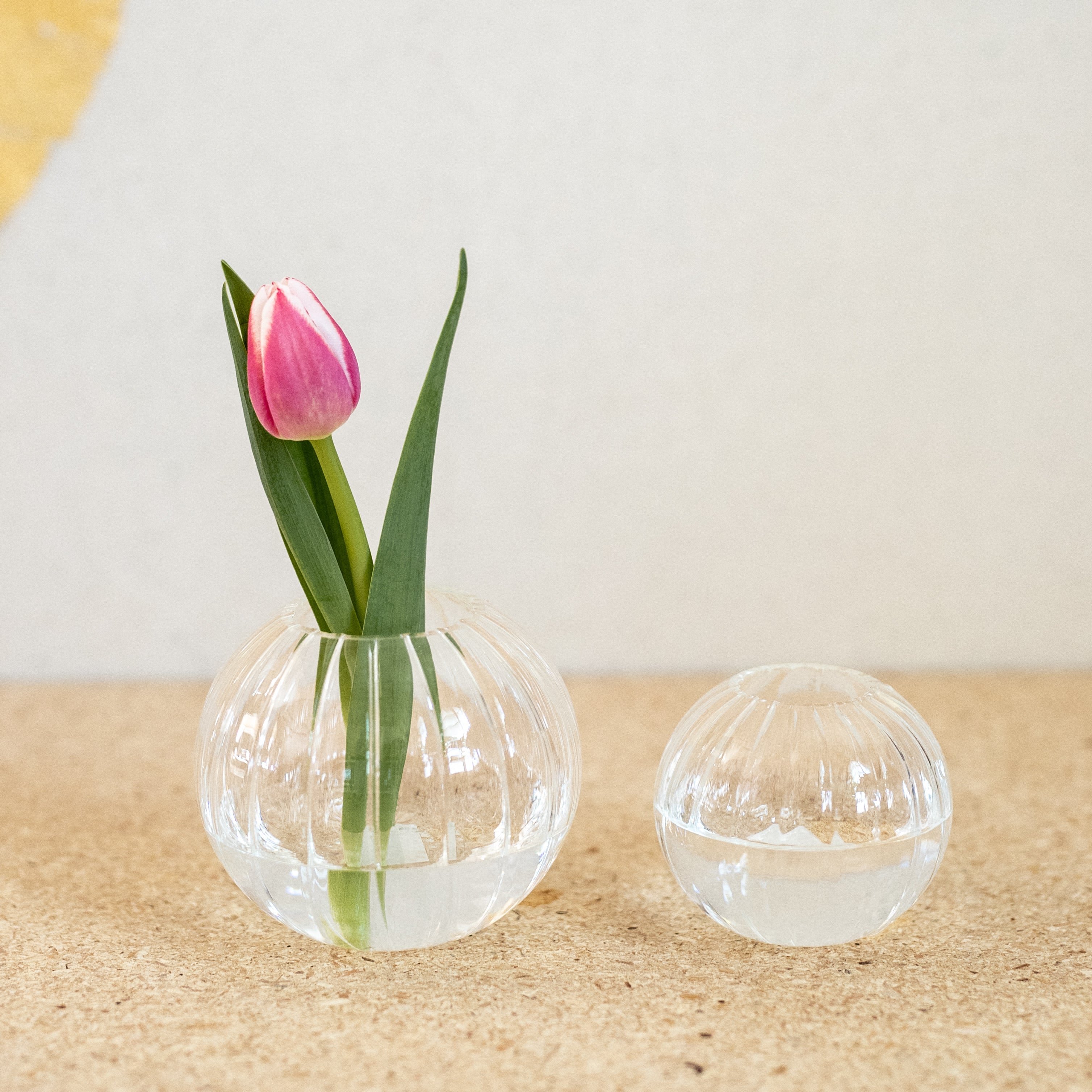 Fluted Optic Orb Vase