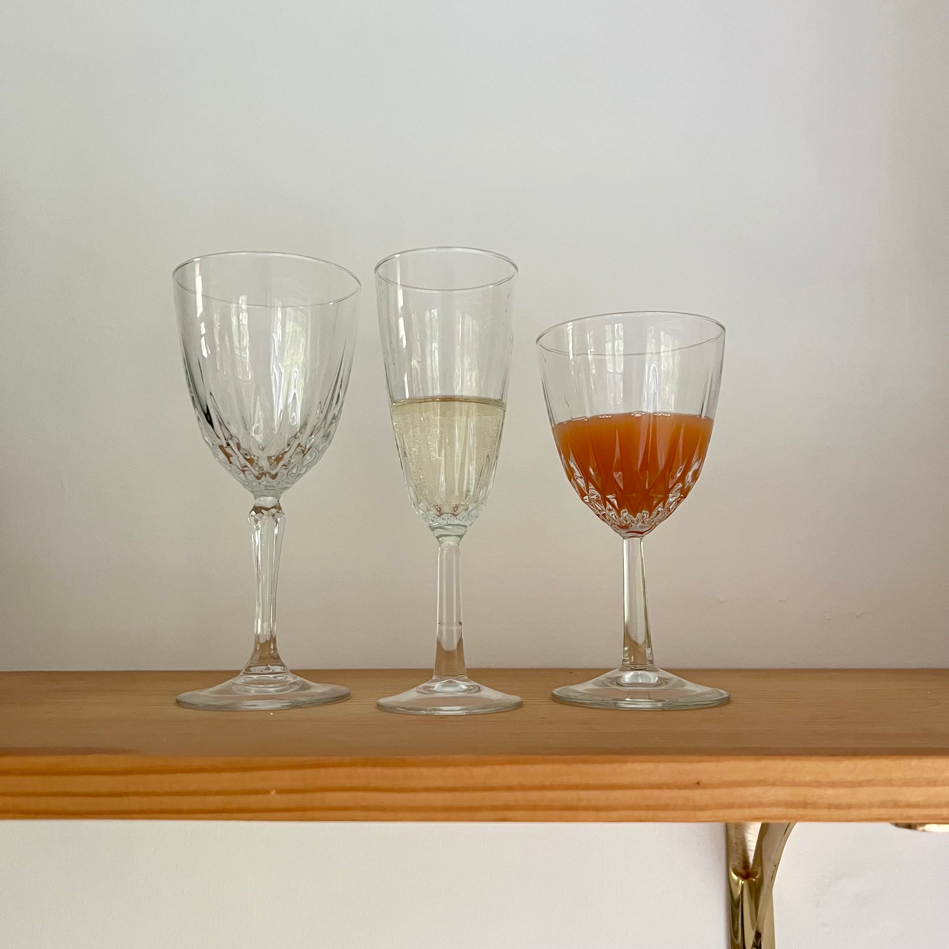 Assorted Vintage Crystal Stemware