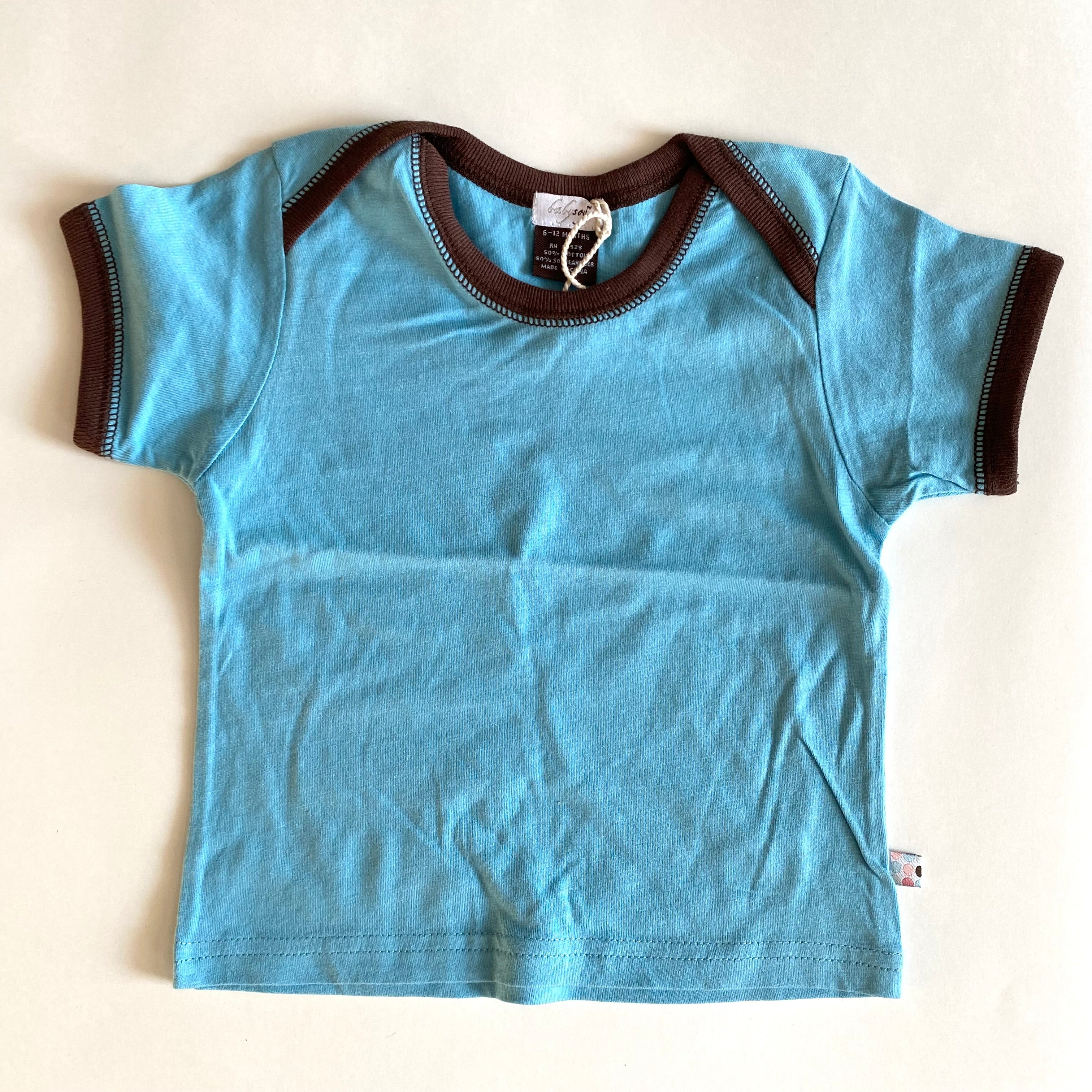 Baby Soy Basic Solid Short Sleeve Ringer Tee