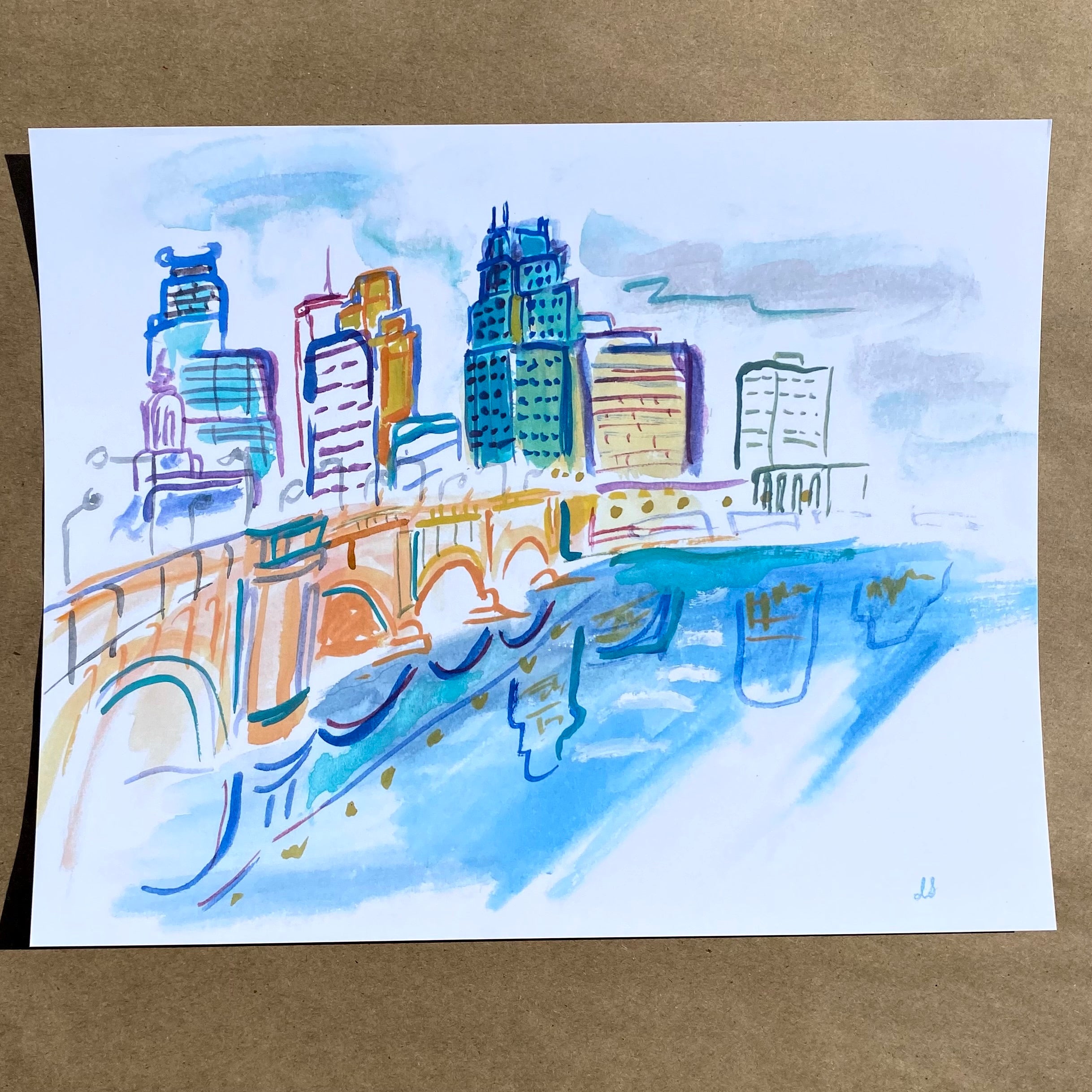 Nostalgic Minneapolis Watercolor Art Prints