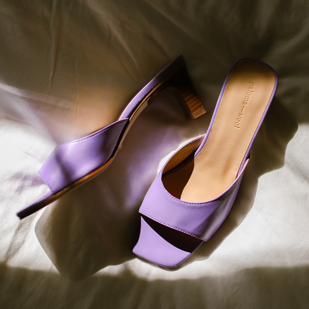 shoes lilac