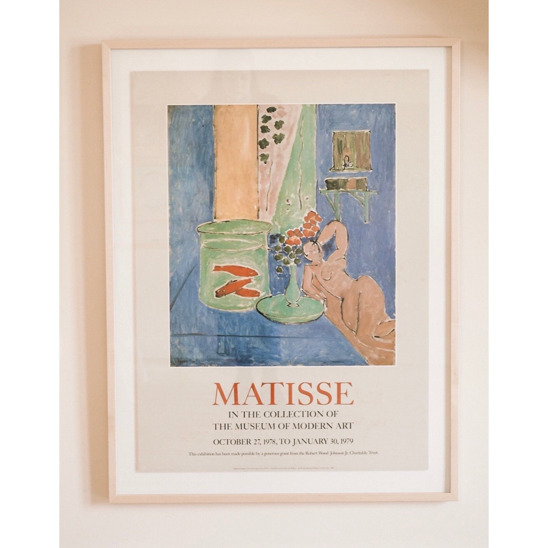 Matisse Vintage 1978 MOMA Art Exhibition Poster