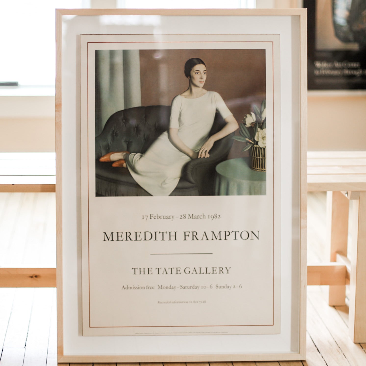 Meredith Frampton Vintage 1982 Tate Gallery Art Exhibition Poster