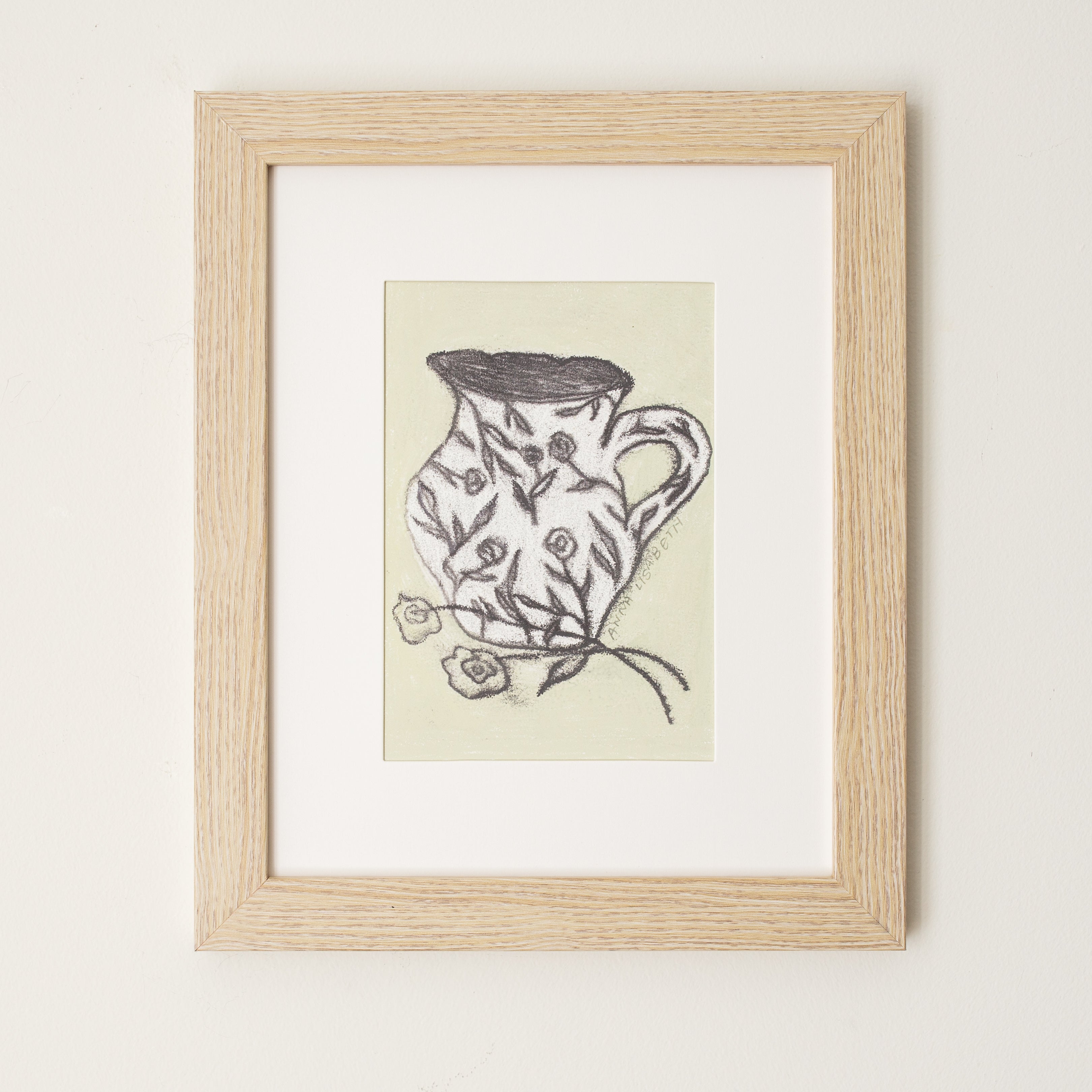 Anna Lisabeth “Vessel and Stems” Floral Art Print