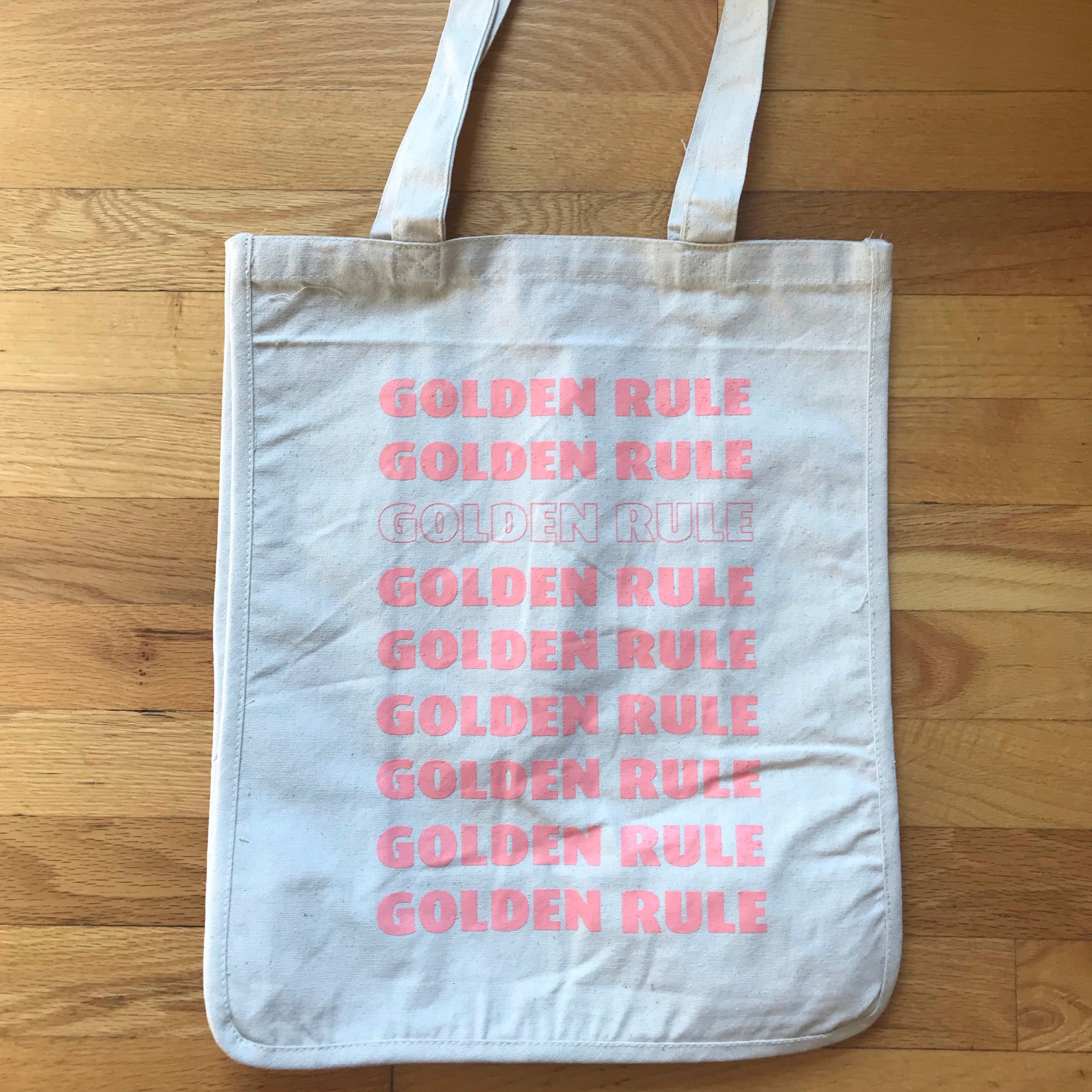 Golden Rule Repeating Tote