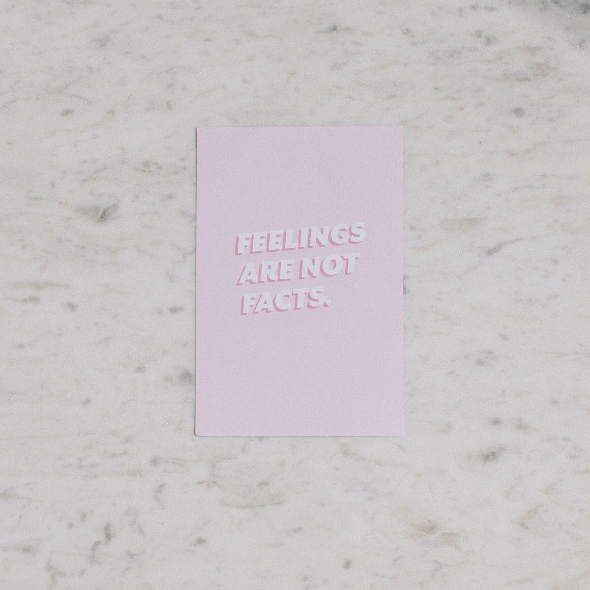 Feelings Are Not Facts Art Post Card