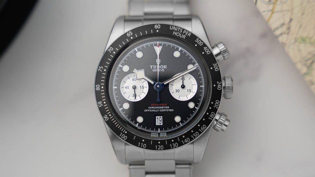 Tudor black bay sales chrono thickness