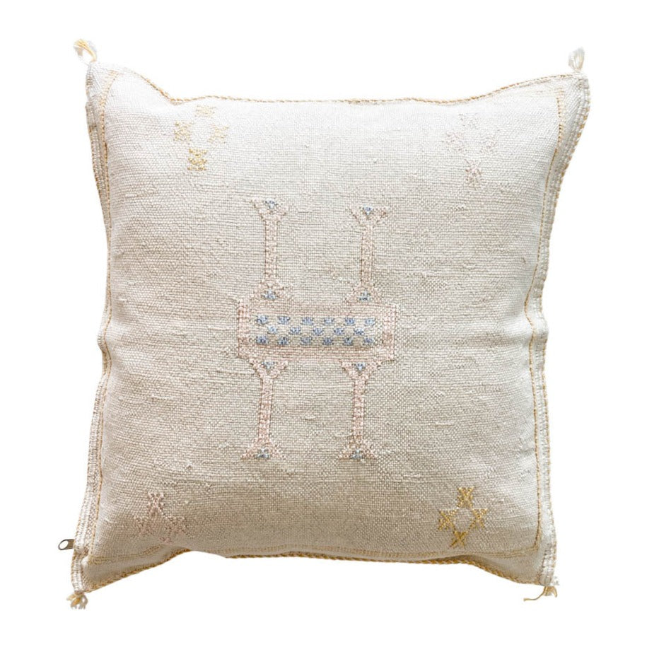 Pebble XII Moroccan Sabra Cactus Silk Pillow