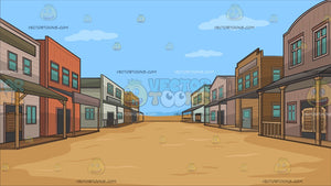 A Deserted Wild West Town Background Clipart Cartoons By Vectortoons