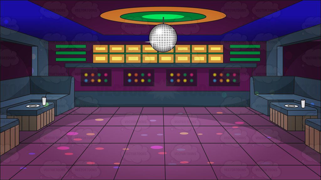 A Groovy Looking Nightclub Dance Floor Background – Clipart Cartoons By
