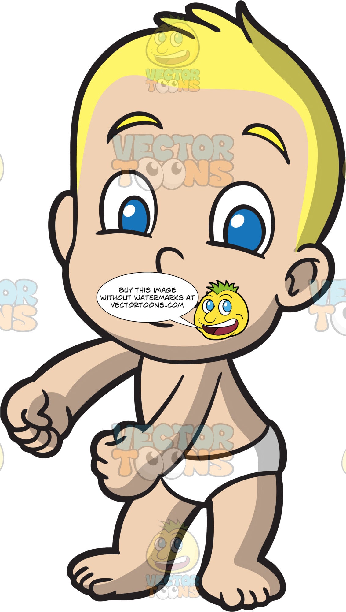 Cute Baby Boy Doing The Floss Dance - Clipart Cartoons By ...