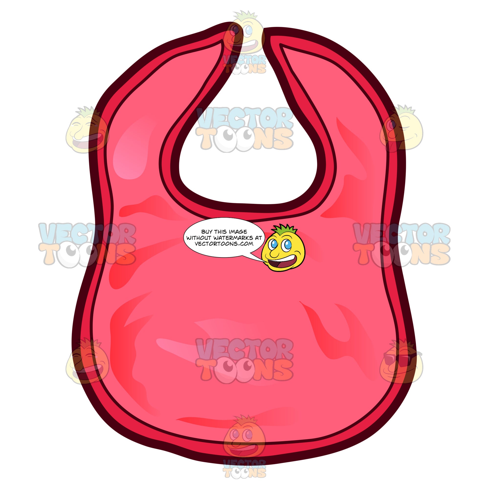 cartoon bib