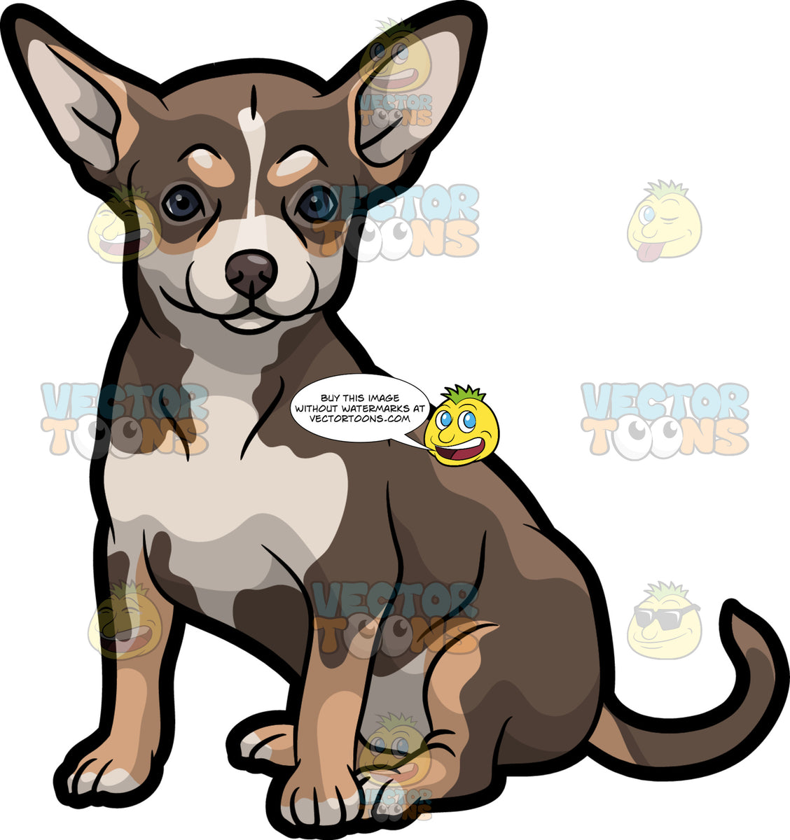An Adorable Chihuahua – Clipart Cartoons By VectorToons