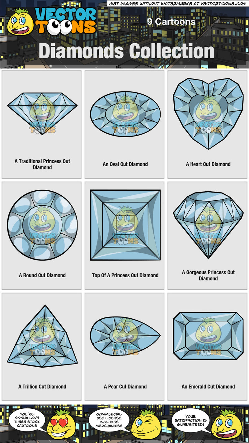 Cartoon: Diamonds Collection | Clipart Images