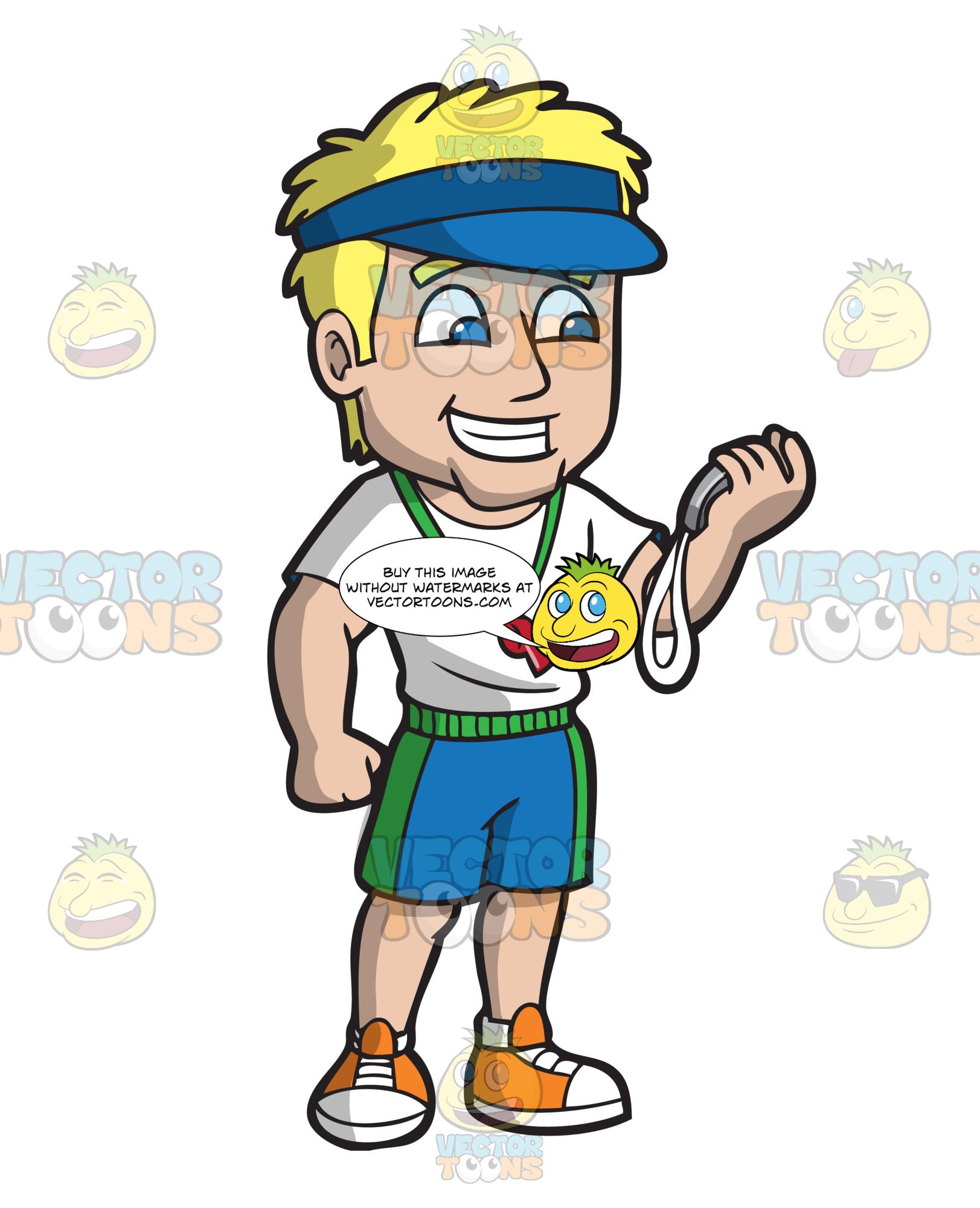 Download A Male Gym Teacher Clipart Cartoons By Vectortoons