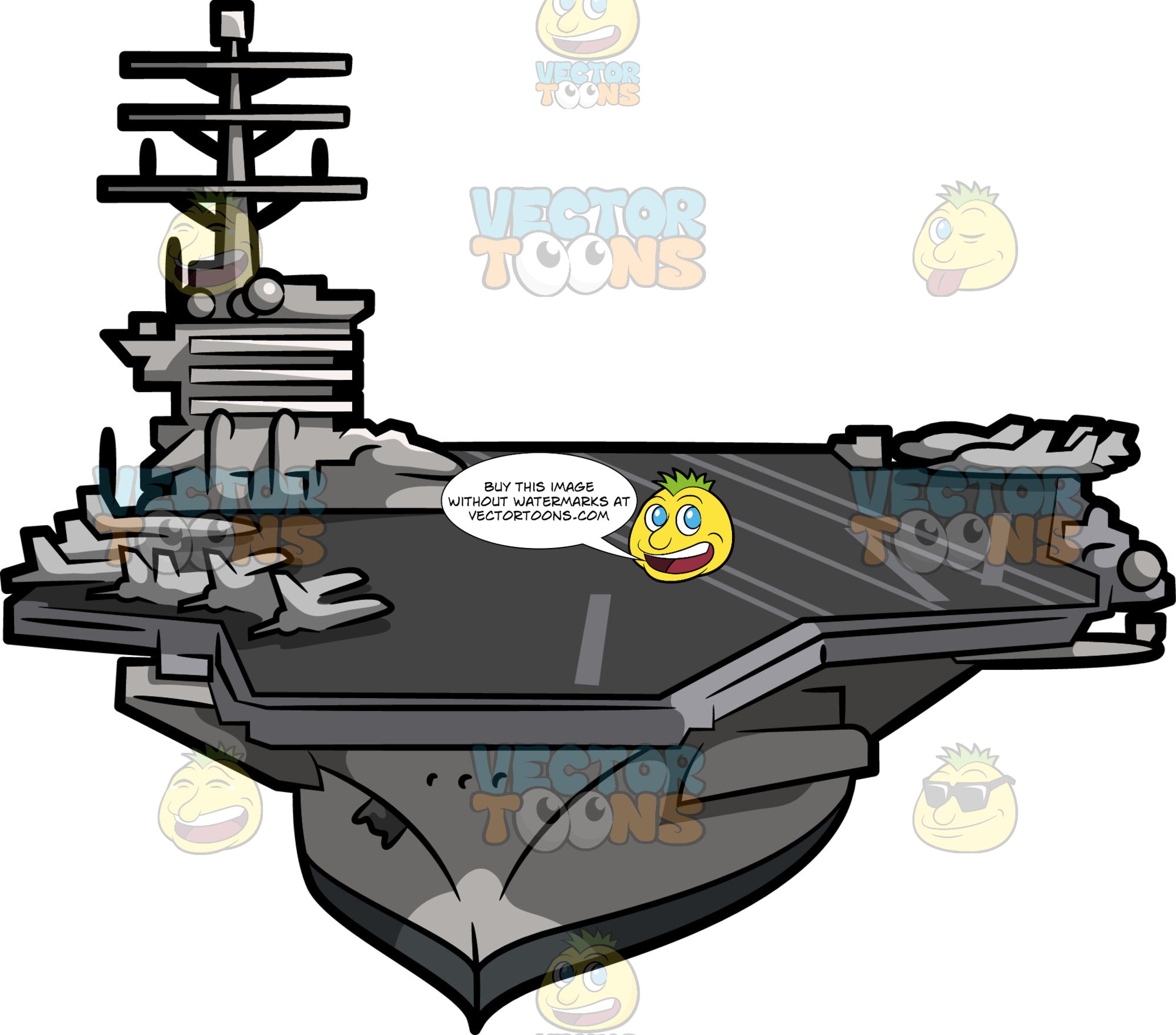 46+ Aircraft carrier cartoon clipart