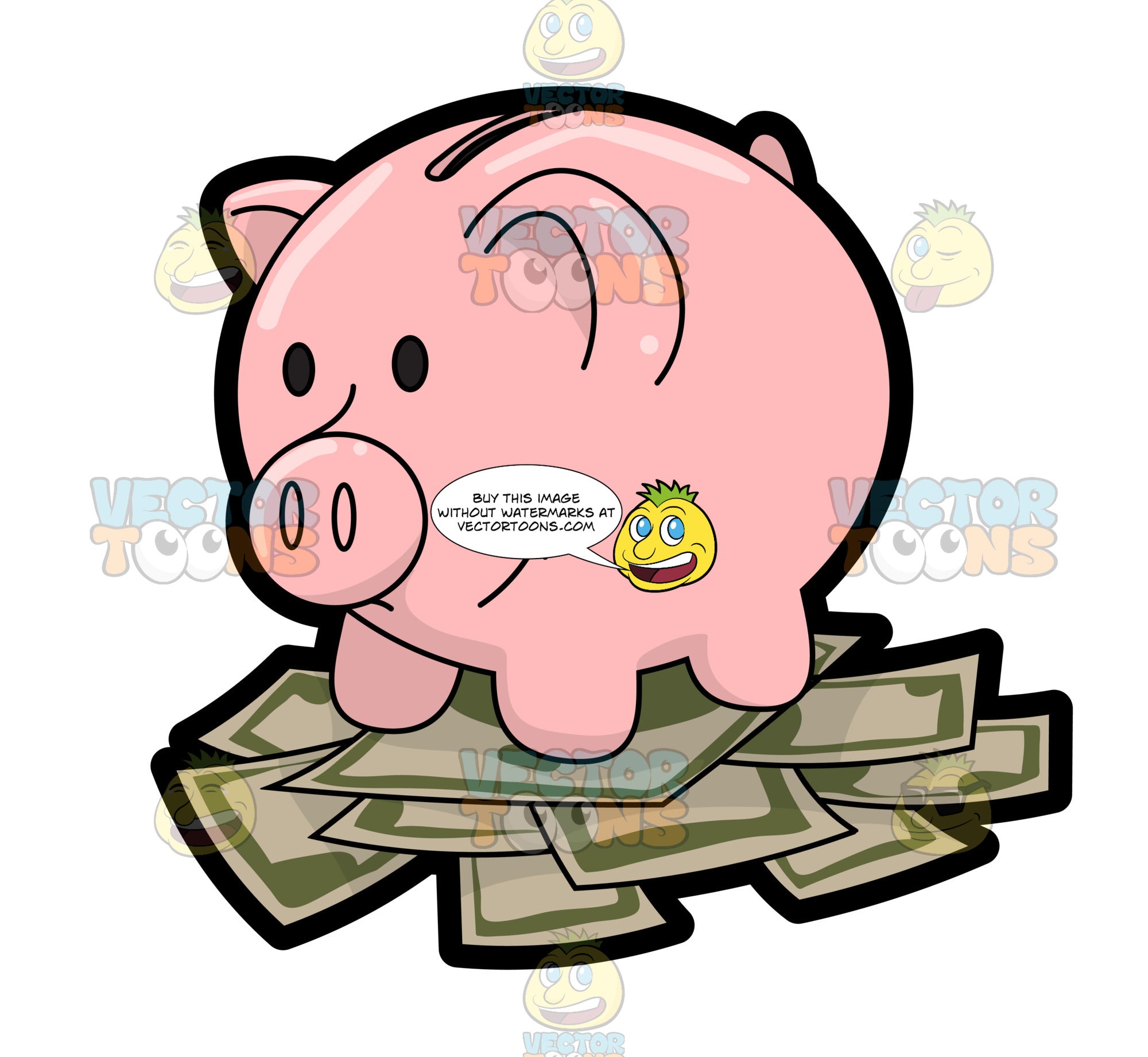 A Nice Piggy Bank With Savings