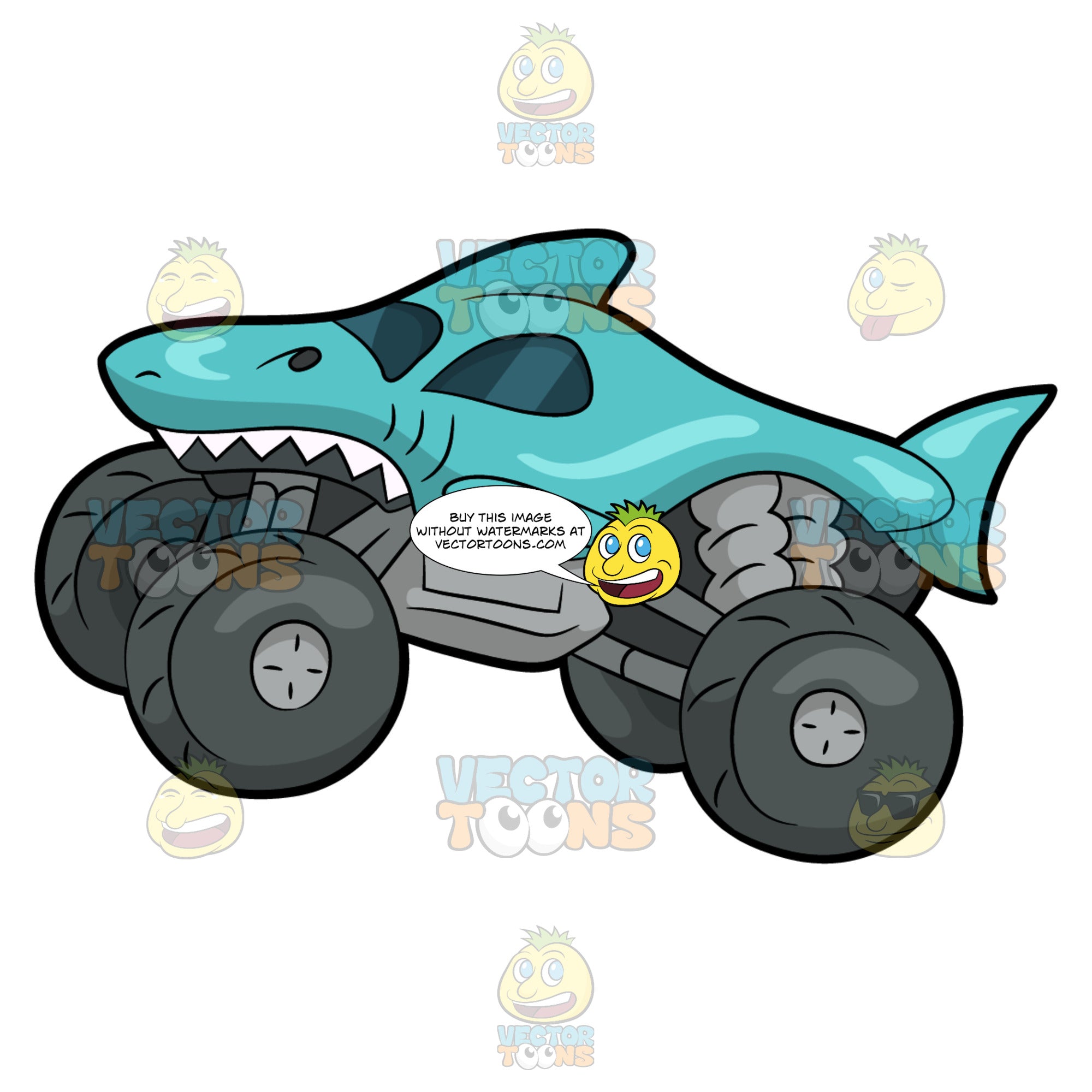 Free Free 158 Shark Monster Truck Svg SVG PNG EPS DXF File