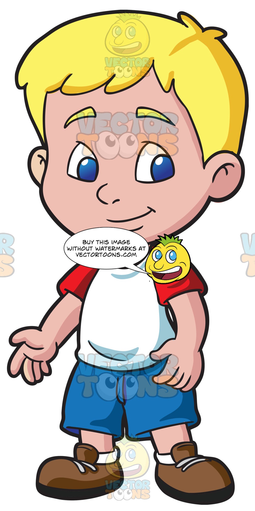 A Preschooler Boy Looking Cute And Kind Clipart Cartoons By