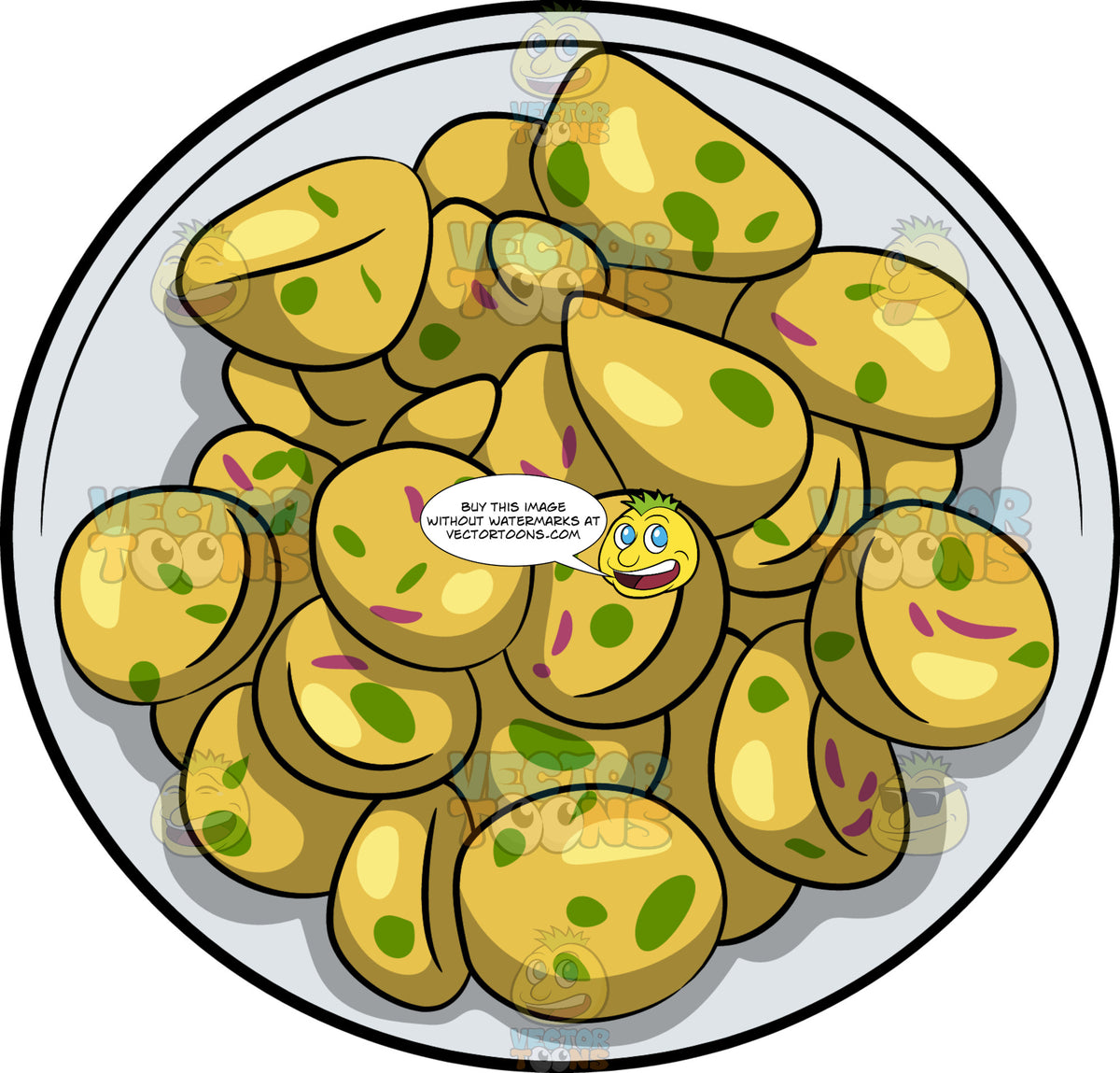 Download Potato Salad - Clipart Cartoons By VectorToons