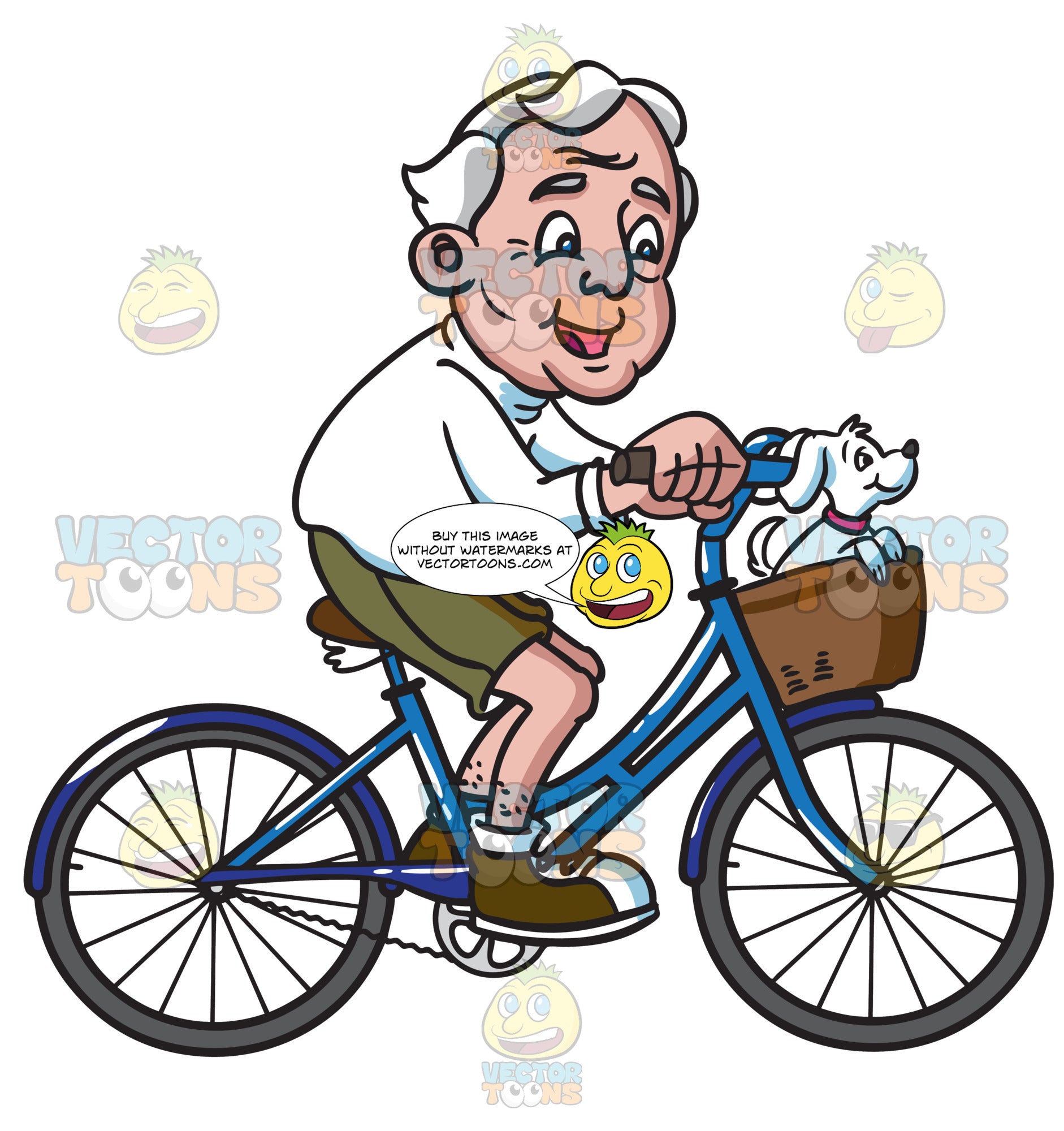 old man riding bike