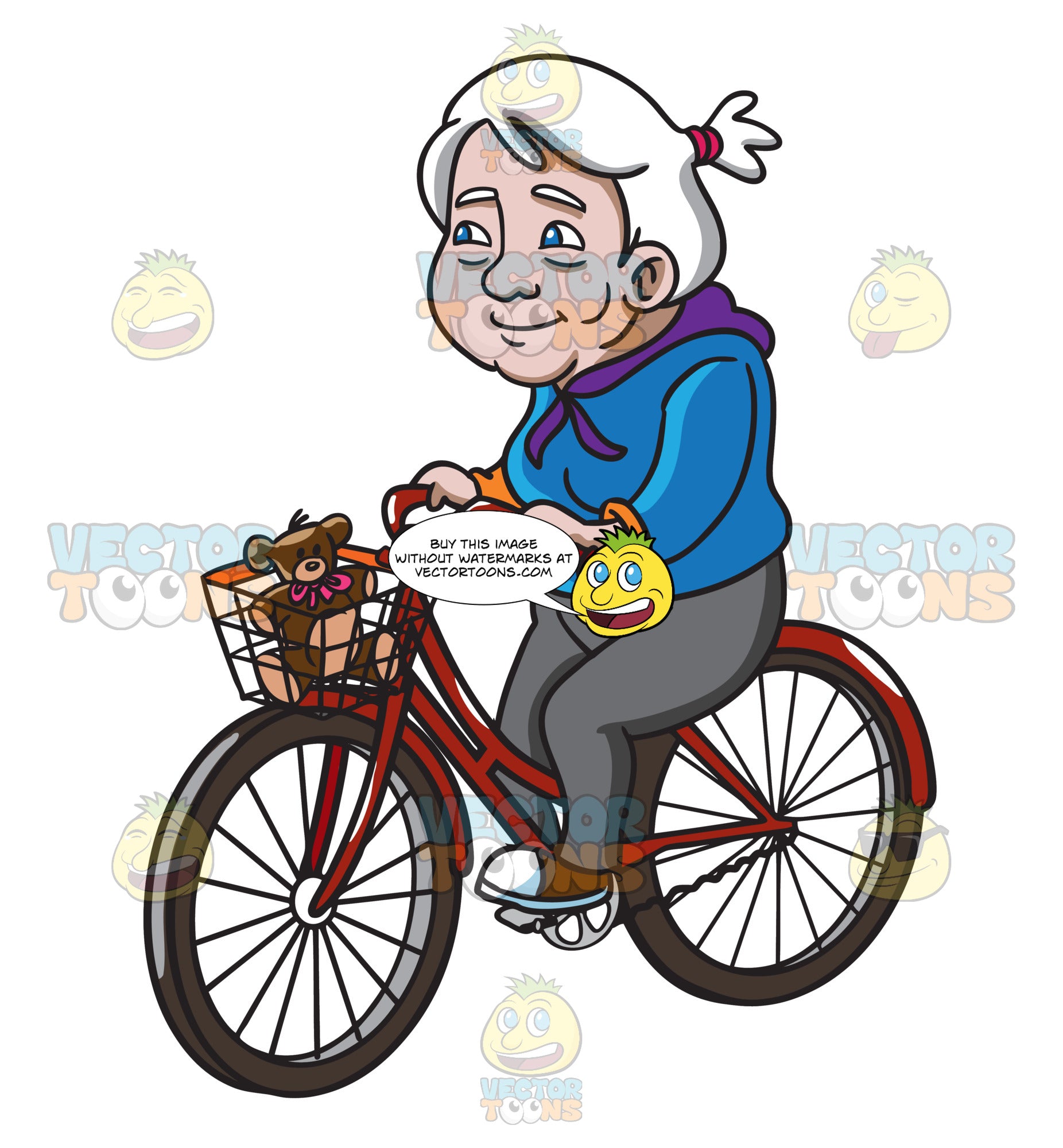 old women bike