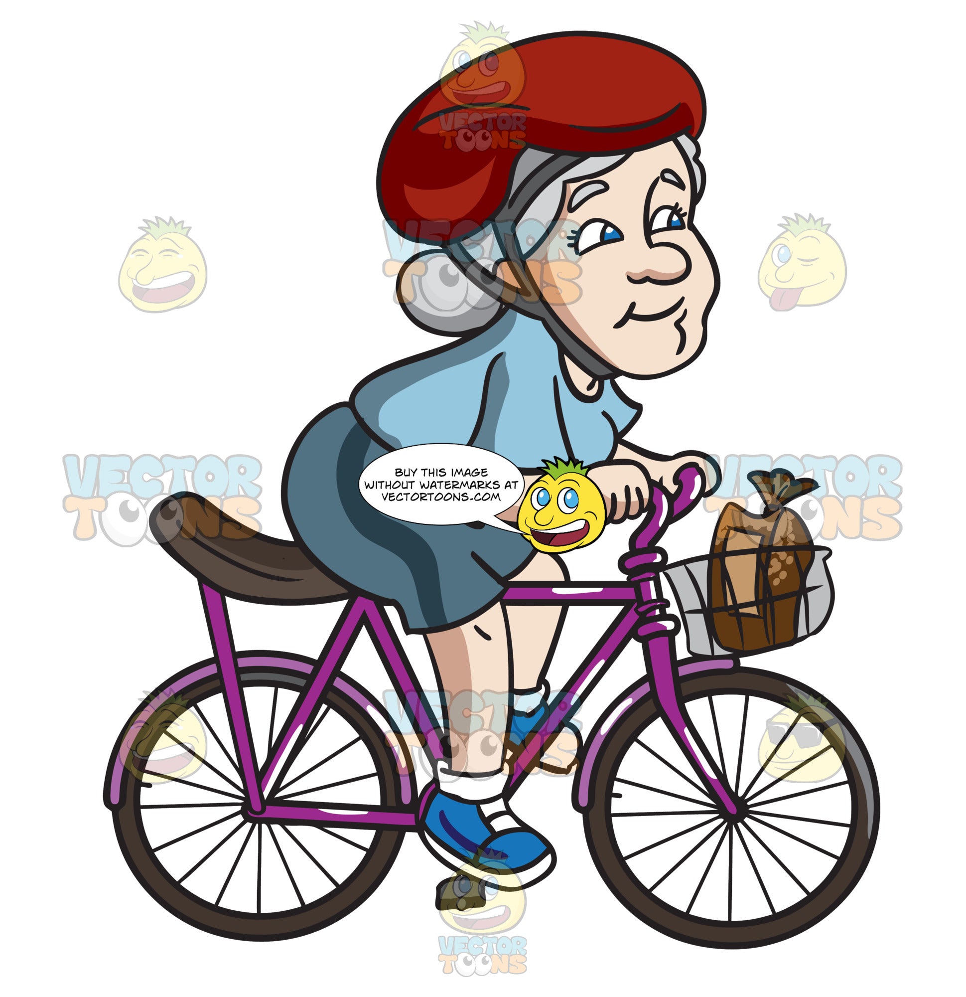 old women bike