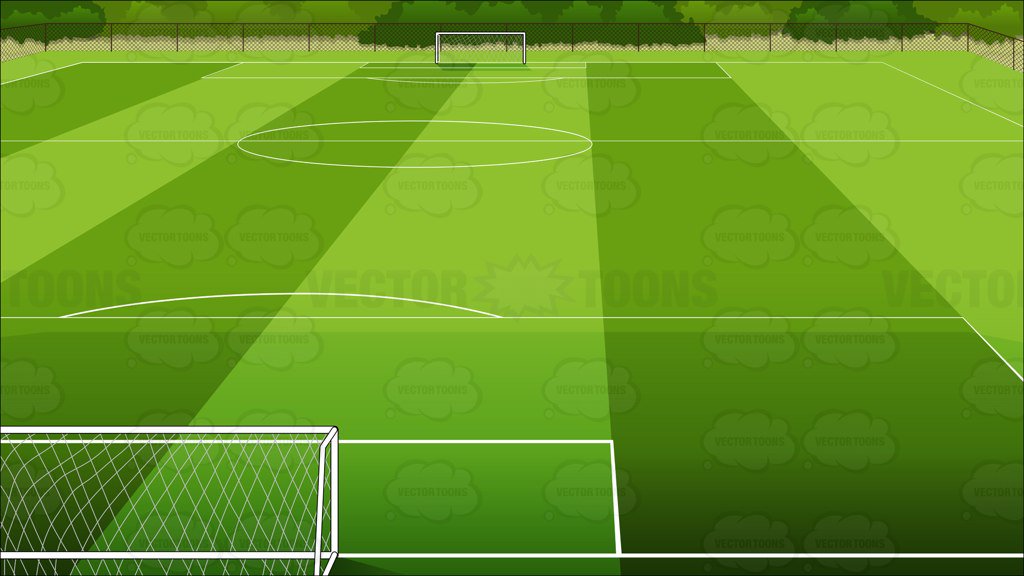 Soccer Field Background – Clipart Cartoons By VectorToons