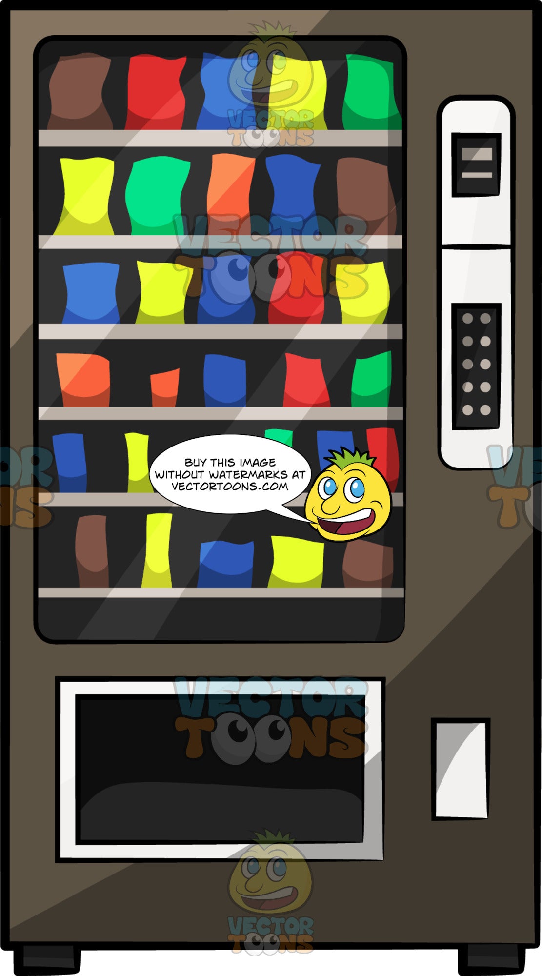 Clipart Vending Machine Cartoon