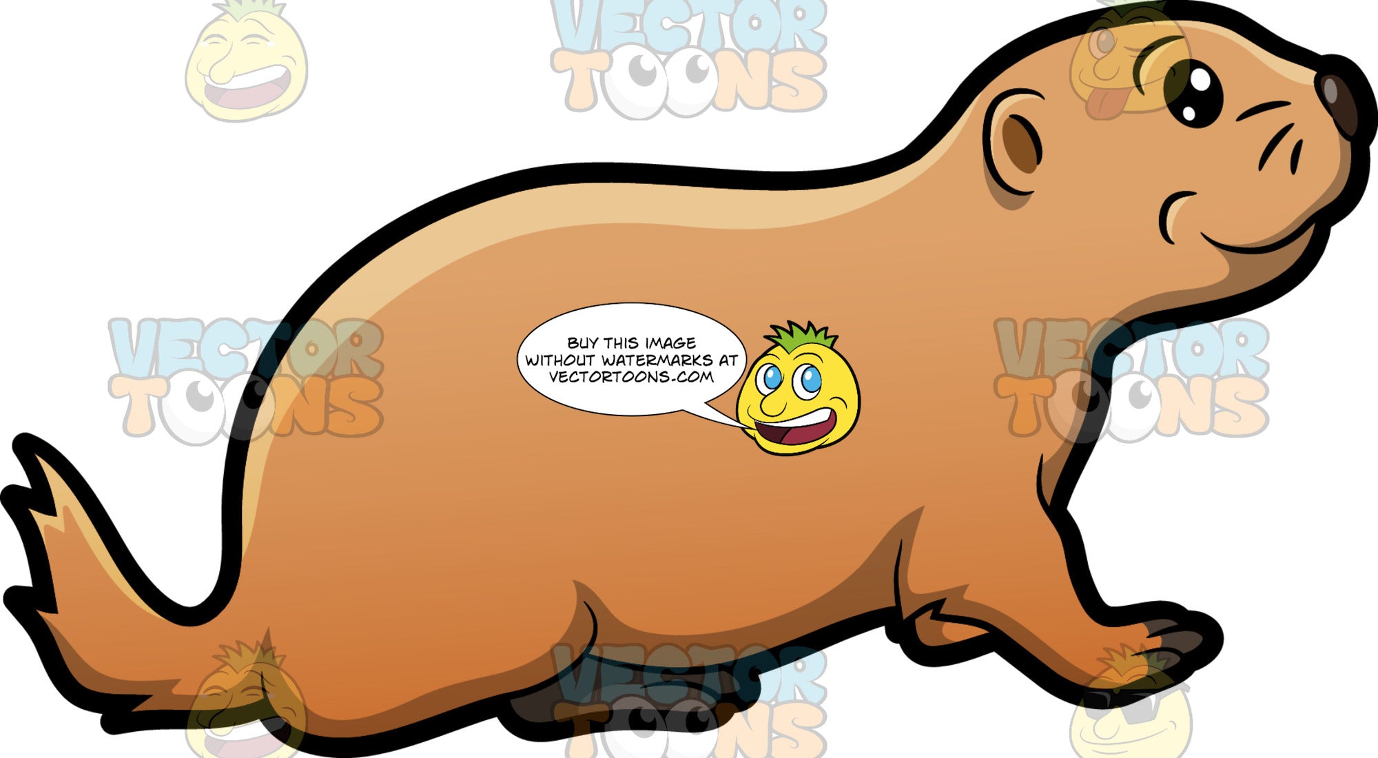 A Prairie Dog – Clipart Cartoons By VectorToons