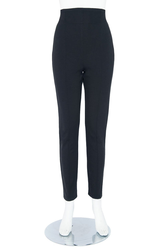 Laura Byrnes Eva Pants in Black Ponte | Retro Style Pants ...