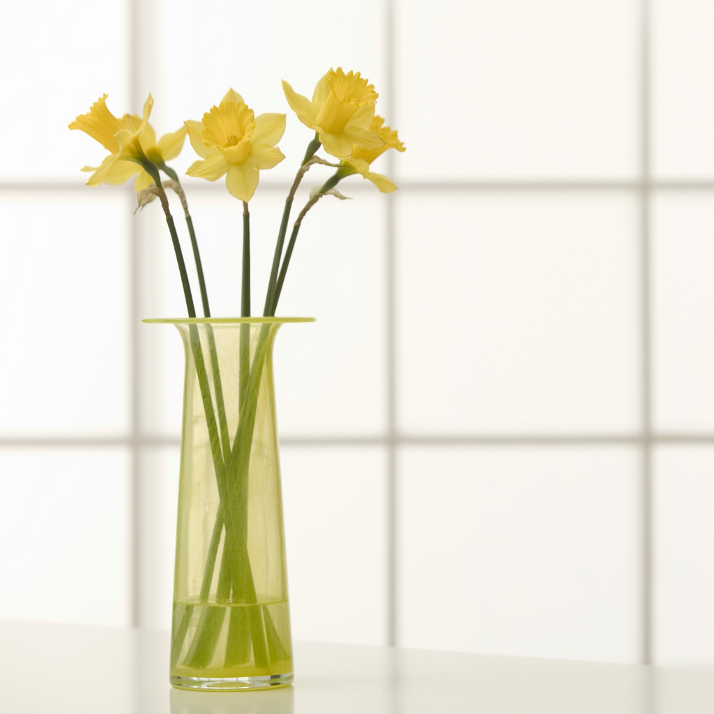 yellow daffodils in a vase