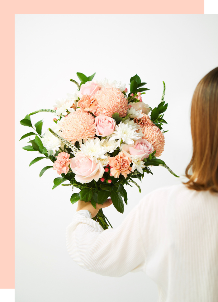 vase of flowers, arranged by local florist