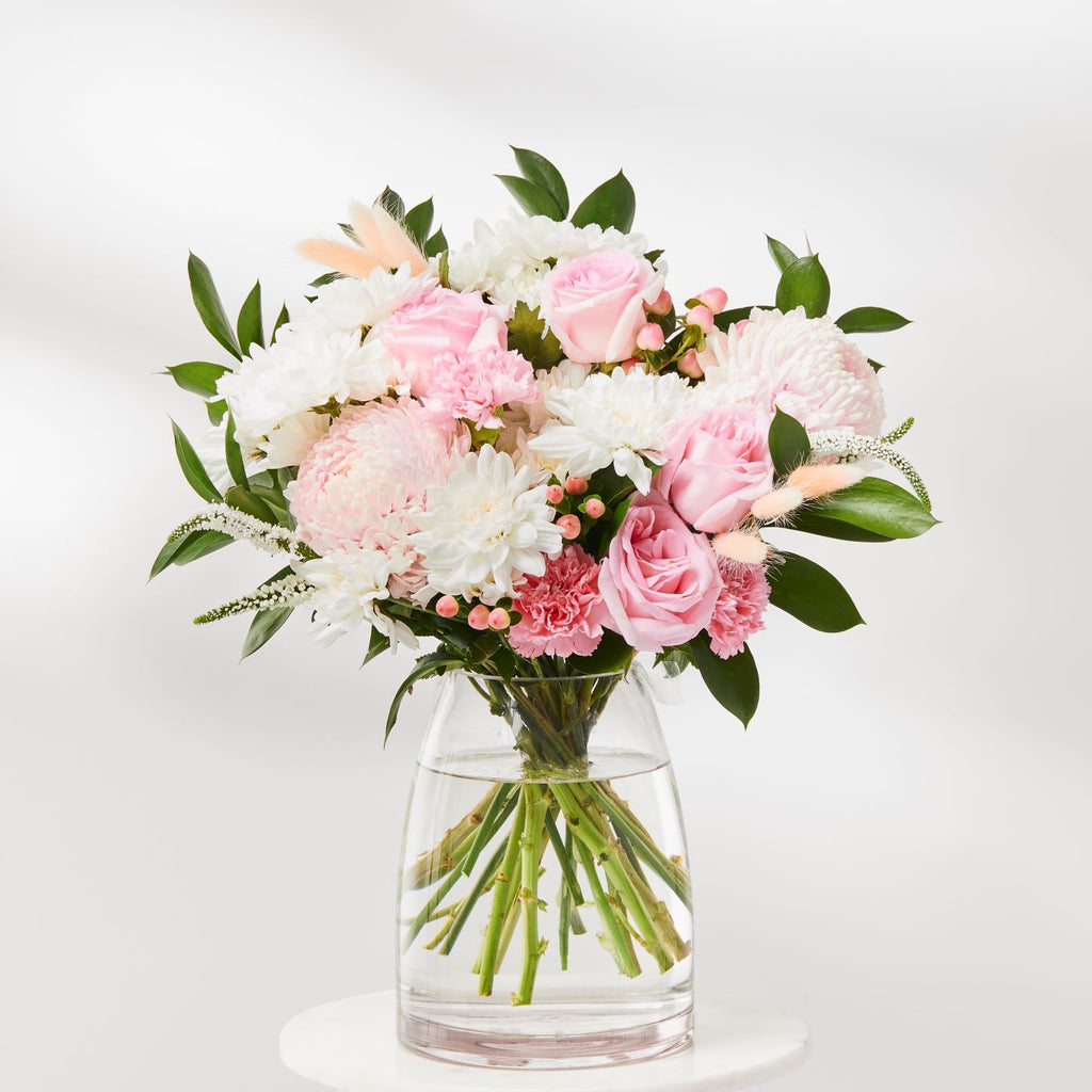 the paris pink and white bouquet