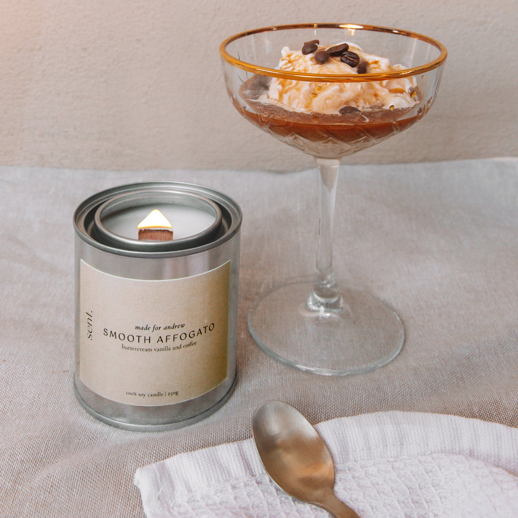 sent. smooth affogato soy wax candle